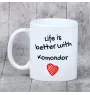 Komondor, Hungarian sheepdog, Mop Dog - cup with a dog, cup with a photo, personalized gift from the Art-Dog brand