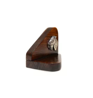 Terrier Kerry Blue I - bougeoir en bois avec un chien, support pour bougie chauffe-plat, lieu de mémoire pour chien de la marque Art-Dog