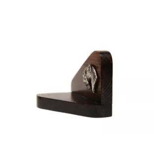 Kerry Blue Terrier, Irish Blue Terrier I - wooden candle holder with a dog, tealight holder, a memorial place for a dog by Art-Dog brand