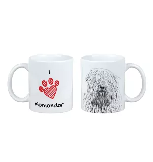 Komondor - Tasse mit Hund, entzückende Tasse mit Grafik, Geschenk mit Ihrem Foto von der Marke Art-Dog