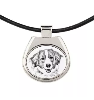 Kooikerhondje - dog necklace, personalized pendant with a photo, unique necklace for women and men by Art-Dog brand