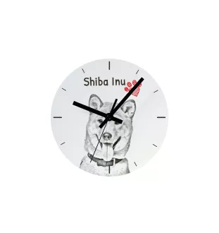 Kooikerhondje - wall clock with a dog, shelf clock with a print, personalized home decoration from the Art-Dog brand