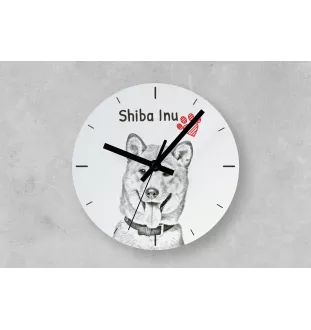 Kooikerhondje - wall clock with a dog, shelf clock with a print, personalized home decoration from the Art-Dog brand