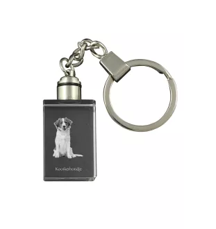 Kooikerhondje - Schlüsselanhänger aus Kristall mit Hundefoto, beleuchteter Schlüsselanhänger, einzigartiges Geschenk der Marke Art-Dog