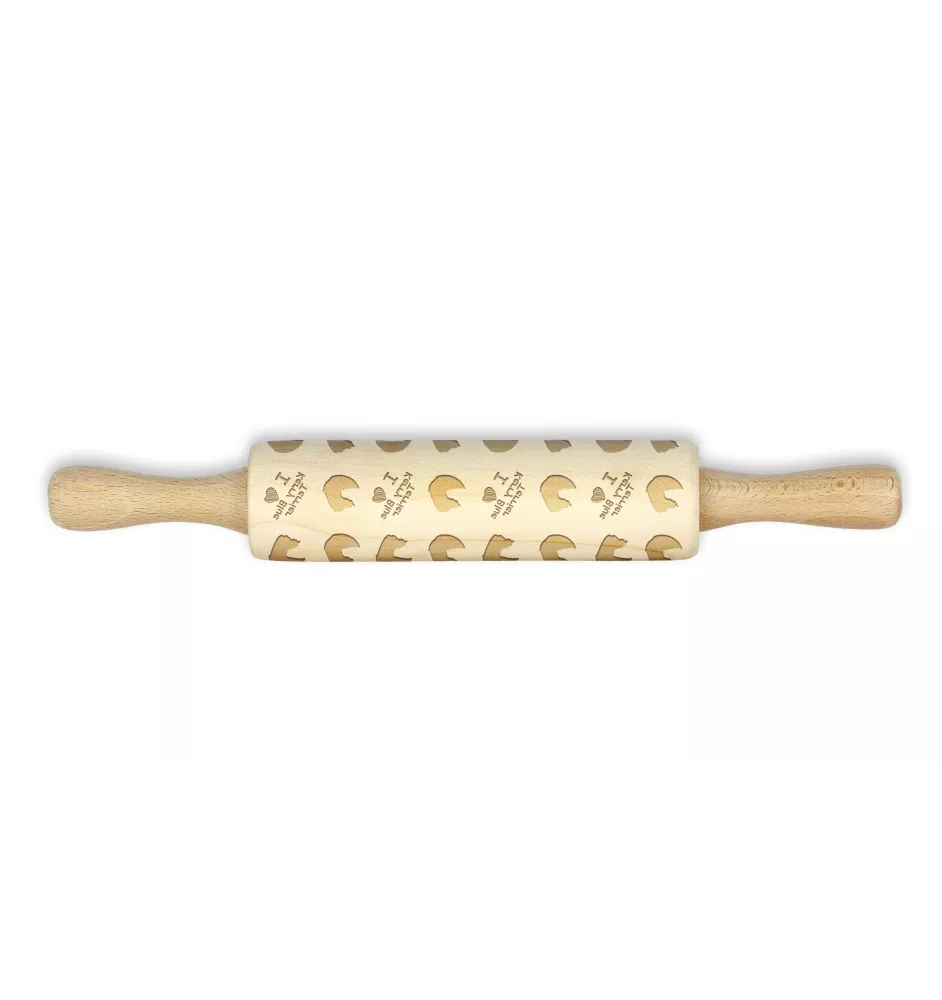 Kerry Blue Terrier wałek z głową psa mały Art-Dog