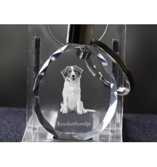 Kooikerhondje - Anhänger mit einem Foto eines Hundes, Schlüsselanhänger aus Kristall in einer Geschenkbox, ein einzigartiges Geschenk von Art-Dog