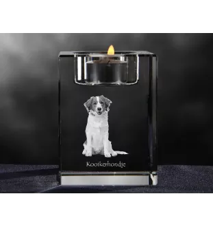 Kooikerhondje - Kerzenhalter mit Hundefoto, Teelichthalter aus Kristall, personalisiertes Geschenk der Marke Art-Dog