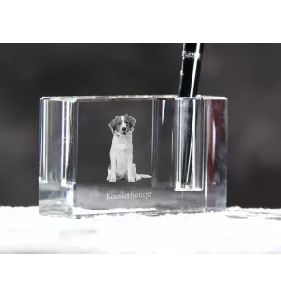 Chien d'eau de la Romagne - Porte-stylos, organiseur en cristal avec photo de chien, décoration de bureau unique par la marque Art-Dog