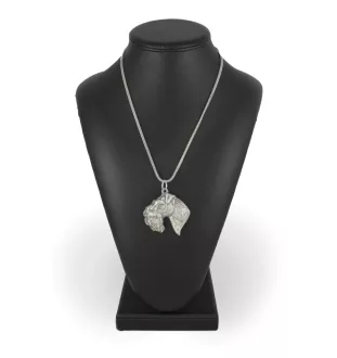 Kerry Blue Terrier, Irish Blue Terrier I - necklace with a dog, dog pendant on a silver chain, unique jewelry from the Art-Dog brand