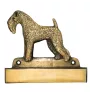 Kerry Blue Terrier, Irish Blue Terrier - address plaque with a dog, brass nameplate, personalized door sign with the brand name Art-Dog