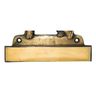 Terrier Kerry Blue - plaque d'adresse avec chien, plaque de nom en laiton, plaque de porte personnalisée avec le nom de la marque Art-Dog