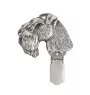 Kerry Blue Terrier, Irish Blue Terrier - brooch with a clip, holder for a start number, silver-plated dog show pin from the Art-Dog brand