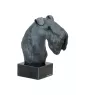 Kerry Blue Terrier, Irish Blue Terrier - bemalte Figur, Statue, Skulptur, vom Künstler hergestellt, Marke Art-Dog