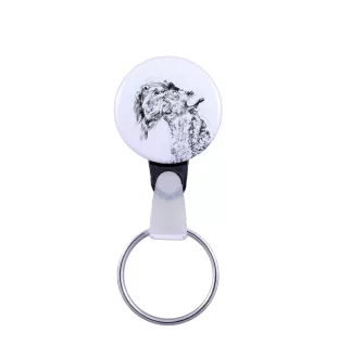 Kerry Blue Terrier, Irish Blue Terrier - keychain with a dog portrait, pendant with the brand's own Art-Dog graphics