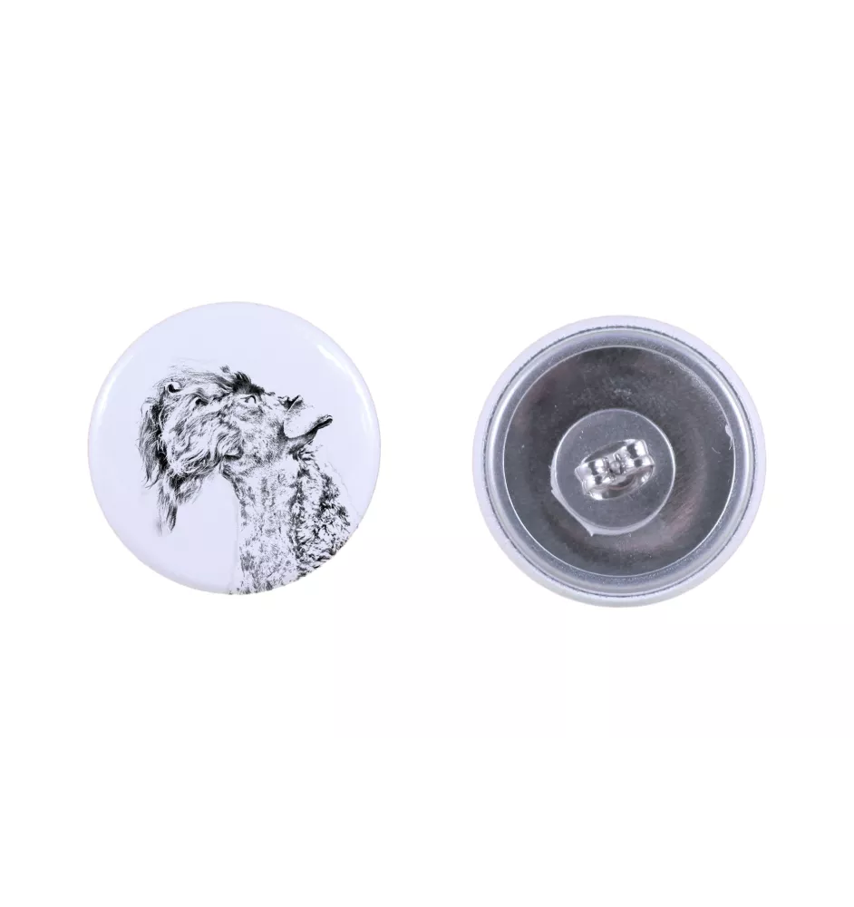 Kerry Blue Terrier, Irish Blue Terrier - unique dog earrings, your pet on a keychain, Art-Dog's own brand