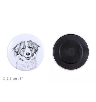 Kooikerhondje - magnet with a dog's pupil, exceptionally light, strong magnet, handmade product by the Art-Dog brand
