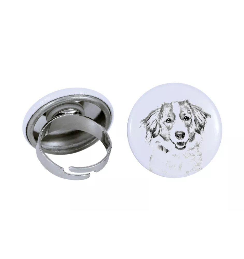 Kooikerhondje - Damen Schmuck mit dem Bild eines Hundes, handgefertigtes Produkt, Möglichkeit, Ihr eigenes Foto hinzuzufügen, Marke Art-Dog