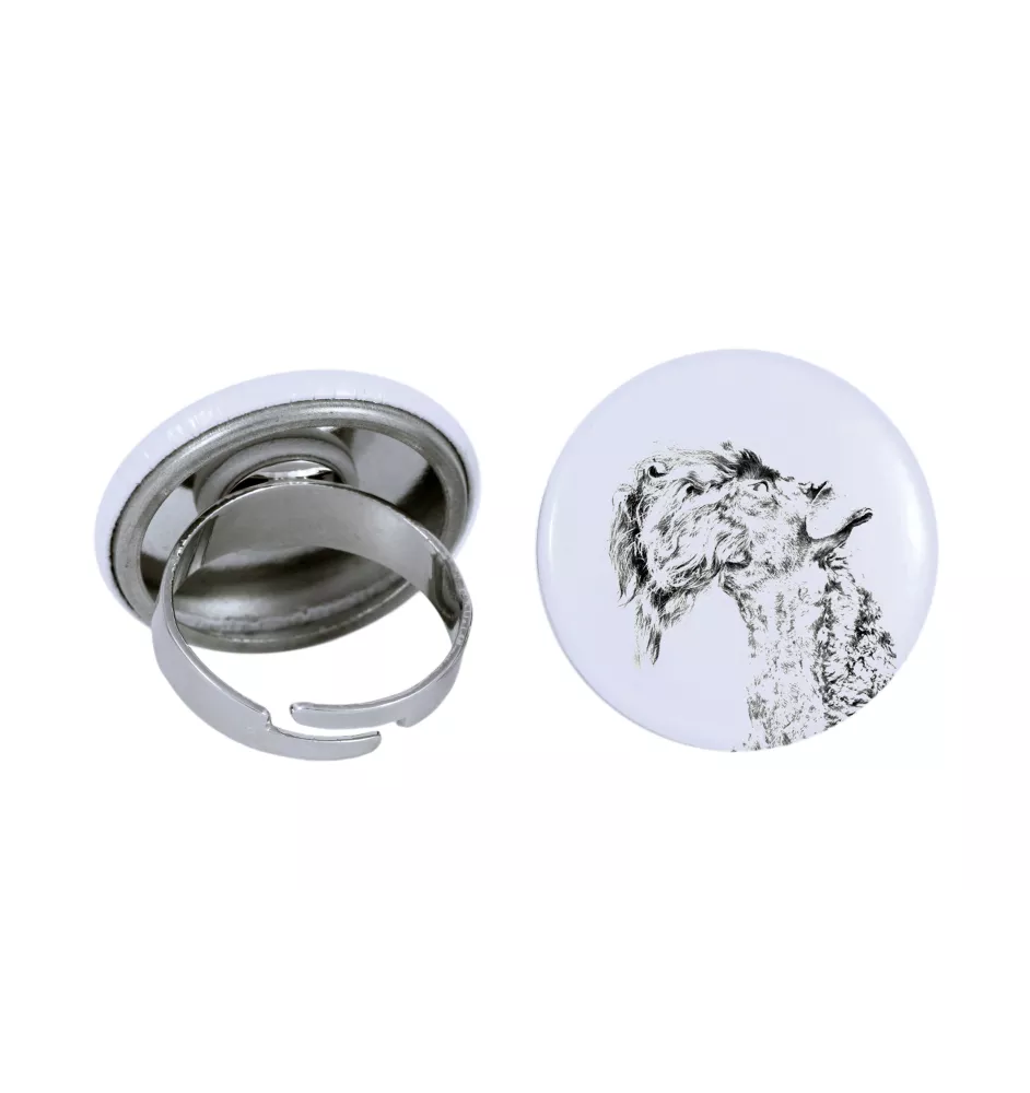 Kerry Blue Terrier, Irish Blue Terrier - Damen Schmuck mit dem Bild eines Hundes, handgefertigtes Produkt, Möglichkeit, Ihr eigenes Foto hinzuzufügen, Marke Art-Dog