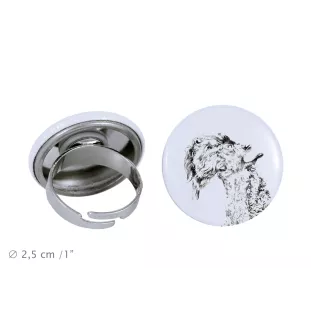 Kerry Blue Terrier, Irish Blue Terrier - Damen Schmuck mit dem Bild eines Hundes, handgefertigtes Produkt, Möglichkeit, Ihr eigenes Foto hinzuzufügen, Marke Art-Dog