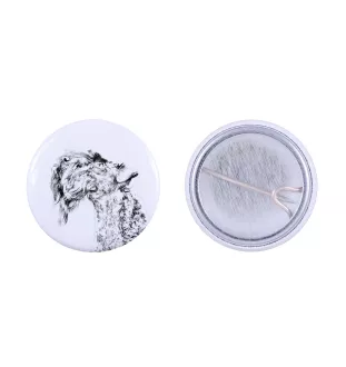 Kerry Blue Terrier, Irish Blue Terrier - pin with your dog, add your own photo, Art-Dog brand