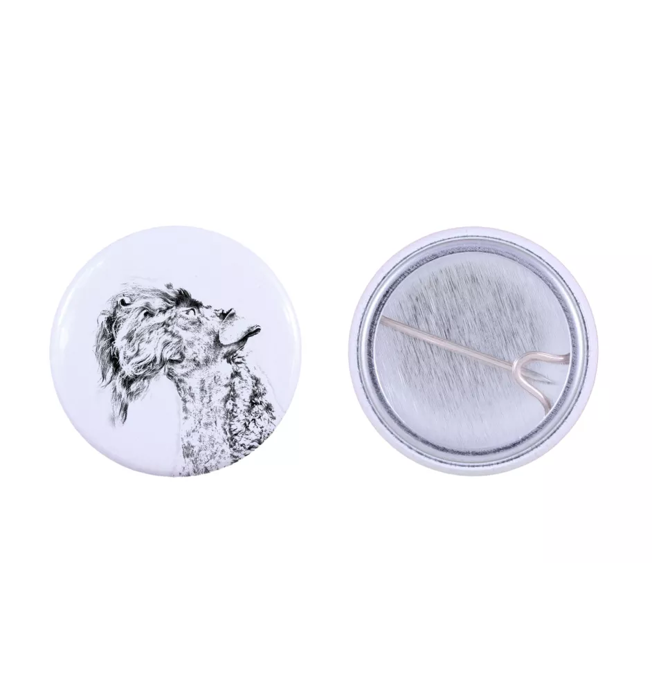 Kerry Blue Terrier, Irish Blue Terrier - pin with your dog, add your own photo, Art-Dog brand