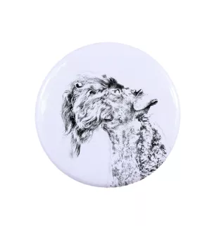 Kerry Blue Terrier, Irish Blue Terrier - pin with your dog, add your own photo, Art-Dog brand