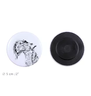 Kerry Blue Terrier, Irish Blue Terrier - magnet with a dog's pupil, exceptionally light, strong magnet, handmade product by the Art-Dog brand
