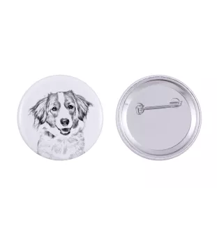 Kooikerhondje - Anstecknadel mit Ihrem Hund, fügen Sie Ihr eigenes Foto hinzu, Marke Art-Dog