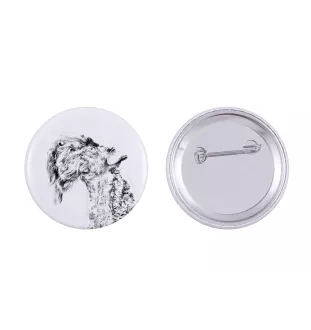 Terrier Kerry Blue - badge avec votre chien, ajoutez votre propre photo, marque Art-Dog