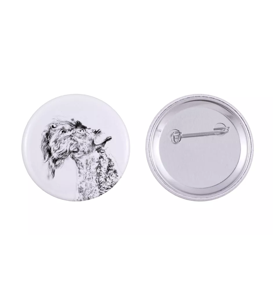 Kerry Blue Terrier, Irish Blue Terrier - pin with your dog, add your own photo, Art-Dog brand