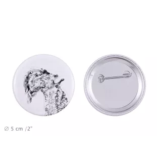 Kerry Blue Terrier, Irish Blue Terrier - pin with your dog, add your own photo, Art-Dog brand