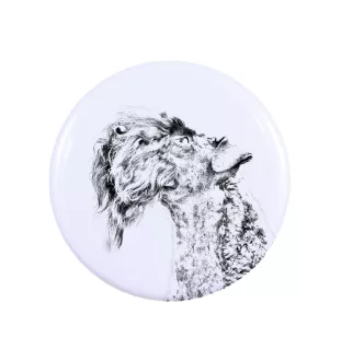 Kerry Blue Terrier, Irish Blue Terrier - pin with your dog, add your own photo, Art-Dog brand