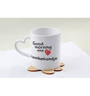 Chien d'eau de la Romagne - tasse avec chien, une tasse adorable avec une anse en forme de cœur, un cadeau universel de la marque Art-Dog
