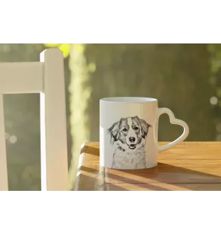 Chien d'eau de la Romagne - tasse avec chien, une tasse adorable avec une anse en forme de cœur, un cadeau universel de la marque Art-Dog