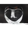 Chien d'eau de la Romagne - une photo de chien dans un cristal, un cœur en cristal, un cadre photo exceptionnel de la marque Art-Dog