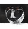 Kooikerhondje - a photo of a dog in crystal, crystal heart, unique photo frame from the Art-Dog brand