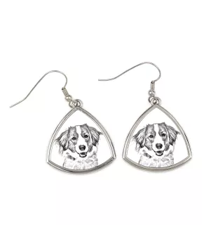 Kooikerhondje - dog earrings, hanging earrings with a picture, personalized jewelry with Art-Dog brand print