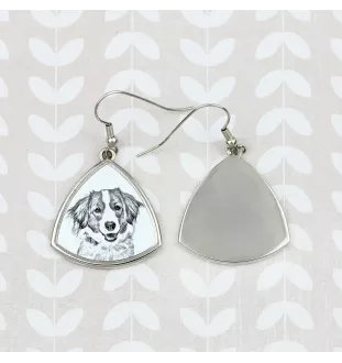 Kooikerhondje - dog earrings, hanging earrings with a picture, personalized jewelry with Art-Dog brand print