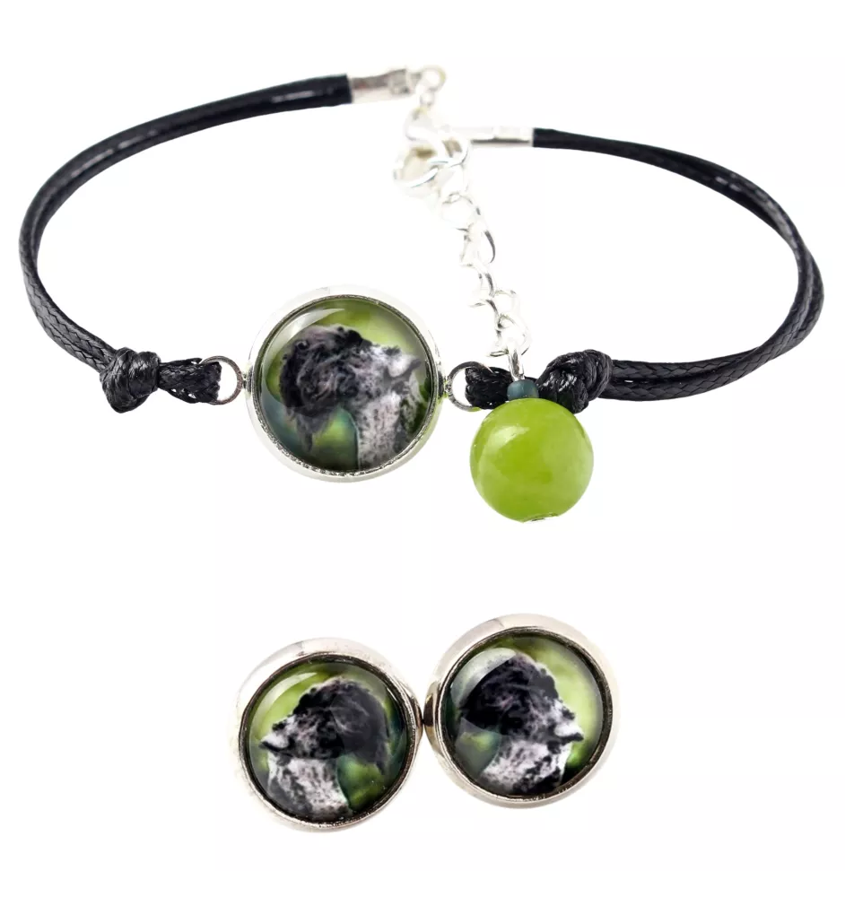 Kerry Blue Terrier, Irish Blue Terrier - Schmuckset mit Ihrem Foto, Schmuckstück für Frauen, handgefertigtes Produkt, handgefertigtes Produkt mit Leidenschaft für die Marke Art-Dog.