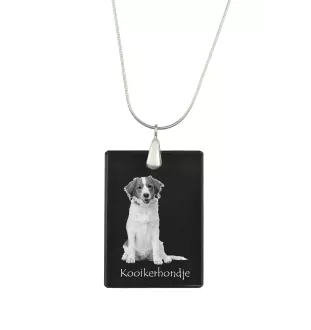 Chien d'eau de la Romagne - Pendentif en cristal avec chien, collier en argent avec photo, pendentif personnalisé par la marque Art-Dog
