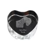 Kerry Blue Terrier, Irish Blue Terrier - a photo of a dog in crystal, crystal heart, unique photo frame from the Art-Dog brand