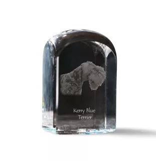 Kerry Blue Terrier kryształ pieczątka z psem Art-Dog