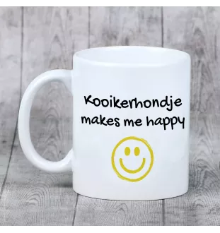 Kooikerhondje - cup with a dog, cheerful cup for a dog lover, personalized gift from the Art-Dog brand
