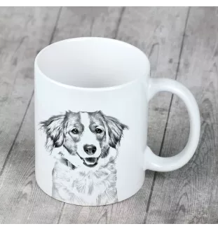 Kooikerhondje - cup with a dog, cheerful cup for a dog lover, personalized gift from the Art-Dog brand