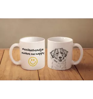 Kooikerhondje - cup with a dog, cheerful cup for a dog lover, personalized gift from the Art-Dog brand