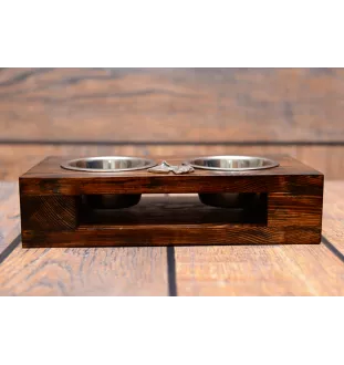 Kerry Blue Terrier drewniany stojak na miski Art-Dog