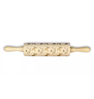 Kerry Blue Terrier, Irish Blue Terrier - Teigrolle mit Hund, Rollen mit Mustern für Keramik, Geschenk für die Köchin von Art-Dog.