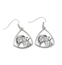 Kerry Blue Terrier, Irish Blue Terrier - dog earrings, hanging earrings with a picture, personalized jewelry with Art-Dog brand print