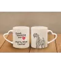 Kerry Blue Terrier, Irish Blue Terrier - cup with a dog, adorable cup with a heart-shaped handle, universal gift from the Art-Dog brand