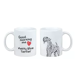 Kerry Blue Terrier, Irish Blue Terrier - cup with a dog, cup with a photo, personalized gift from the Art-Dog brand
